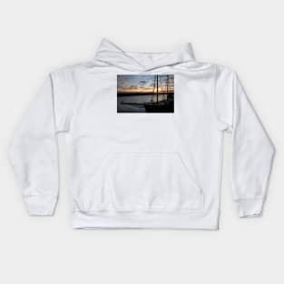 Sunrise on the River Blyth Kids Hoodie